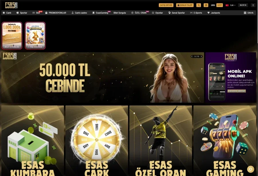 Esas Casino ekran görüntüsü
